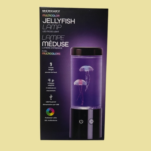 Merkery Multicolour Jellyfish Lamp LED Mood Light - Picture 1 of 4